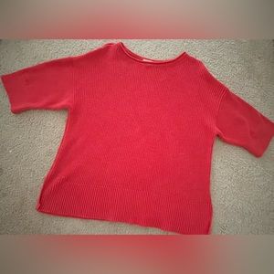 Coral knit Gap sweater